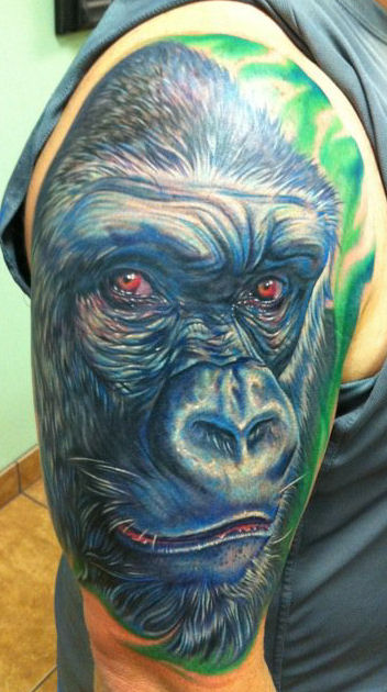 My Mike DeVries gorilla tattoo